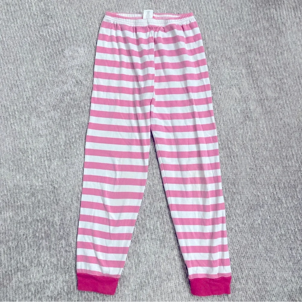 Gymboree Pink Bunny Pajama Set Size 8 Long Sleeve Striped‎ Cotton PJs